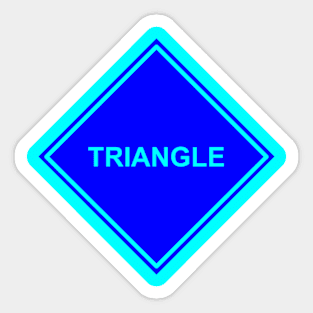 Blue Blue Triangle Sticker